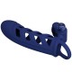  ALTAF ANILLO VIBRADOR CON FUNDA DE SILICONA AZUL - PRETTY LOVE 