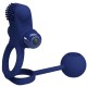 REMINGTON DOBLE ANILLO VIBRADOR CON PLUG AZUL - PRETTY LOVE 