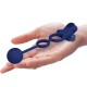  REMINGTON DOBLE ANILLO VIBRADOR CON PLUG AZUL - PRETTY LOVE 