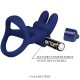  FRANCISCO DOBLE ANILLO VIBRADOR RABBIT AZUL - PRETTY LOVE 