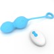  BLOSSOMS PESAS VAGINALES VIBRADOR CONTROL REMOTO 10 VIBRACIONES AZUL - ARMONY 