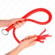  LÁTIGO DE SERPIENTE CON ANILLO DE MANO ROJO 65 CM - KINK 