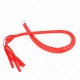  LÁTIGO DE SERPIENTE CON ANILLO DE MANO ROJO 65 CM - KINK 