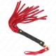  LÁTIGO MINI PIEL DE ANTE ROJO 30 CM - KINK 