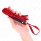  LÁTIGO MINI PIEL DE ANTE ROJO 30 CM - KINK 