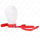  COLLAR CON CORREA 116 CM FINO ROJO AJUSTABLE 3250 CM X 8 CM - KINK 