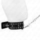 COLLAR CON CORREA 65 CM CON TACHUELAS PLATEADAS MODELO 1 AJUSTABLE 3643 CM X 5 CM - KINK 