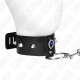  COLLAR CON CORREA 65 CM CON DIAMANTES AZULES AJUSTABLE 3643 CM X 5 CM - KINK 