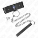  COLLAR CON CORREA 65 CM CON DIAMANTES AZULES AJUSTABLE 3643 CM X 5 CM - KINK 