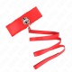  COLLAR CON CORREA 116 CM CON TACHUELAS PLATEADAS MODELO 4 ROJO AJUSTABLE 4048 CM X 6 CM - KINK 
