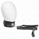  COLLAR CON CORREA 116 CM DE PIEL NEGRO AJUSTABLE 4048 CM X 6 CM - KINK 