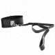 COLLAR CON CORREA 116 CM DE PIEL NEGRO AJUSTABLE 4048 CM X 6 CM - KINK 