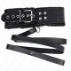  COLLAR CON CORREA 116 CM DE PIEL NEGRO AJUSTABLE 4048 CM X 6 CM - KINK 