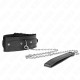  COLLAR CON CORREA 65 CM CON RESTRICCIONES NEGRO AJUSTABLE 3642 CM X 5.5 CM - KINK 