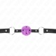  MORDAZA DE BOLA 4.5 CM MORADO DURA HUECA 63.5 X 2 CM - KINK 