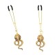  PINZAS PARA PEZONES CON COLGANTE DE COBRA 6 CM - KINK 