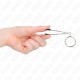  PINZAS PARA PEZONES FINA CON ARO PLATEADO 7 CM - KINK 