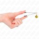  PINZAS PARA PEZONES FINA CON CASCABEL DORADO 7 CM - KINK 