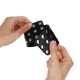  MUÑEQUERAS CON CIERRE A PRESIÓN LLENO DE TACHUELAS AJUSTABLE NEGRO 1924 CM X 5.5 CM - KINK 