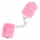  MUÑEQUERAS FORRADAS PREMIUM ROSA CON CORREA ROSA AJUSTABLE 1729 CM X 6 CM - KINK 