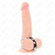  ANILLO PENE DOBLE 3.8 CM A 5 CM CONECTADOS POR CUERO - KINK 