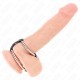  ANILLO PENE DOBLE 3.8 CM A 5 CM CONECTADOS POR CUERO - KINK 