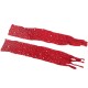 BODYSTOCKING DE REJILLA CON GUANTES Y DIAMANTES ROJO TALLA ÚNICA - SUBBLIME  952181