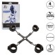  NOCTURNAL CONECTOR HOG TIE CUERO AJUSTABLE NEGRO - CALEXOTICS 