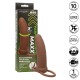  MAXX DOBLE PENETRADOR GRUESO 10 VIBRACIONES MULATO - CALEXOTICS 