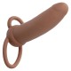  MAXX DOBLE PENETRADOR GRUESO 10 VIBRACIONES MULATO - CALEXOTICS 