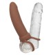  MAXX DOBLE PENETRADOR GRUESO 10 VIBRACIONES MULATO - CALEXOTICS 