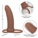  MAXX DOBLE PENETRADOR GRUESO 10 VIBRACIONES MULATO - CALEXOTICS 