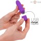  SYMONE BALA VIBRADORA RECARGABLE POR USB 8 VIBRACIONES MORADO 10 X 2.2 CM - INTENSE 