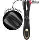  VIBRADOR  HITECH RABITT POR ONDAS CLITORIALES Y  DOBLE PINCHING NEGRO - IBIZA 