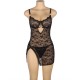 BABYDOLL DE ENCAJE CON TIRANTES AJUSTABLES NEGRO S/M - SUBBLIME  954185