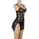 BABYDOLL DE ENCAJE CON TIRANTES AJUSTABLES NEGRO S/M - SUBBLIME  954185