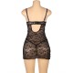 BABYDOLL DE ENCAJE CON TIRANTES AJUSTABLES NEGRO S/M - SUBBLIME  954185