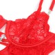 BABYDOLL DE ENCAJE CON TIRANTES AJUSTABLES ROJO L/XL - SUBBLIME  954215