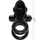  PASSIONATE RING DOBLE ANILLO VIBRADOR + ESTIMULADOR CLÍTORIS NEGRO - PRETTY LOVE 
