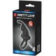 ANILLO VIBRADOR + ESTIMULADOR RABBIT CLÍTORIS 10 VIBRACIONES NEGRO - PRETTY LOVE 