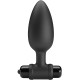  VIBRA BUTT PLUG 2 PLUG ANAL 10 VIBRACIONES NEGRO - PRETTY LOVE 