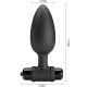  VIBRA BUTT PLUG 2 PLUG ANAL 10 VIBRACIONES NEGRO - PRETTY LOVE 