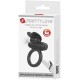 DEBONAIRE ANILLO VIBRADOR CONEJO 10 VIBRACIONES NEGRO - PRETTY LOVE 