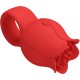  JAE VIBRADOR DE DEDO FORMA DE ROSA 10 VIBRACIONES ROJO - PRETTY LOVE 