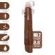 Kessler dildo vibrador realista 10 modos de vibración y 10 de empuje 22 cm marrón - Pretty Love