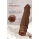 Kessler dildo vibrador realista 10 modos de vibración y 10 de empuje 22 cm marrón - Pretty Love
