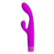 Jene vibrador doble estimulación para punto G y clítoris morado - Pretty Love