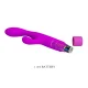 Jene vibrador doble estimulación para punto G y clítoris morado - Pretty Love