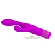 Jene vibrador doble estimulación para punto G y clítoris morado - Pretty Love