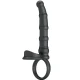 Tatum anillo vibrador pene con plug 10 vibraciones negro - Pretty Love